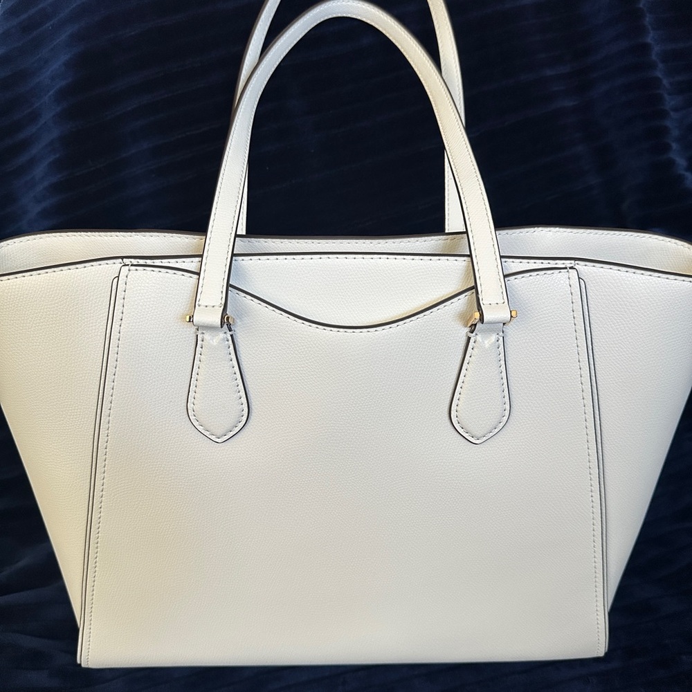 MICHAEL KORS 16” WHITE LAPTOP TOTE BAG